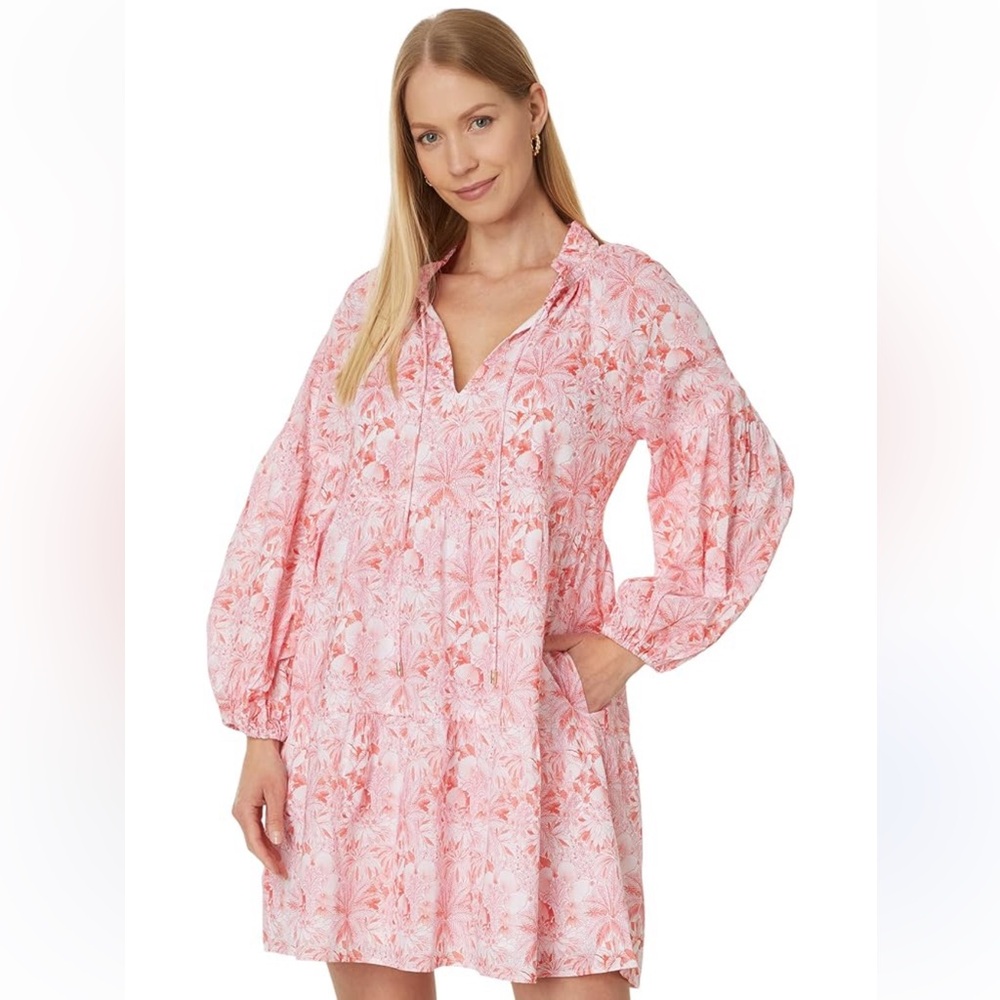 Tommy Bahama Pink Floral Midi Dress